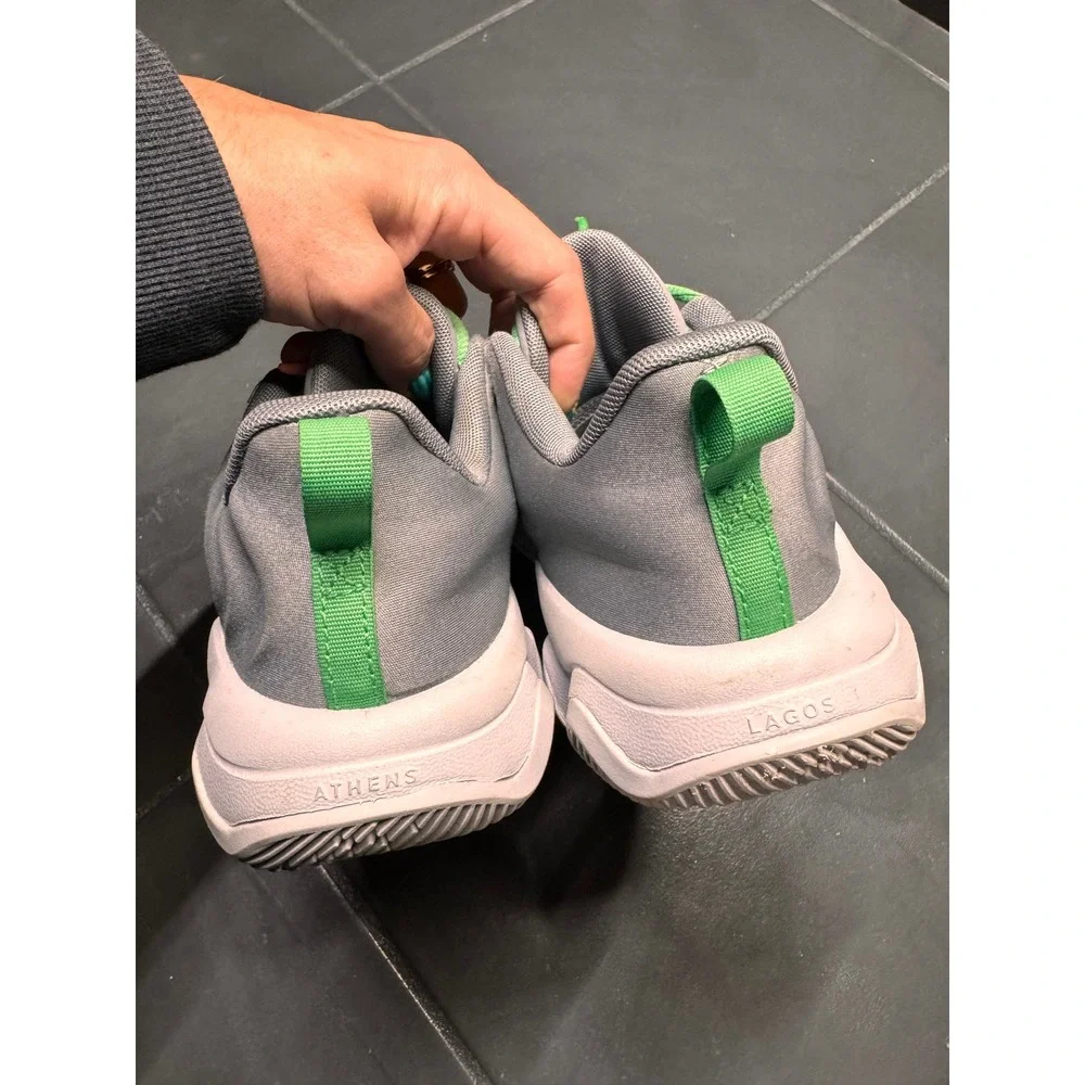 Nike Giannis Immortality 4 GS Wolf Grey Green Strike FZ6734-002 Kids Size 4Y